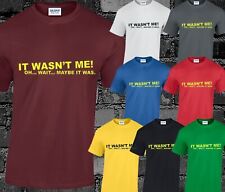 It Wasn't Me, Maybe it Was Mens T Shirt Funny Cool Joke Humour Hipster