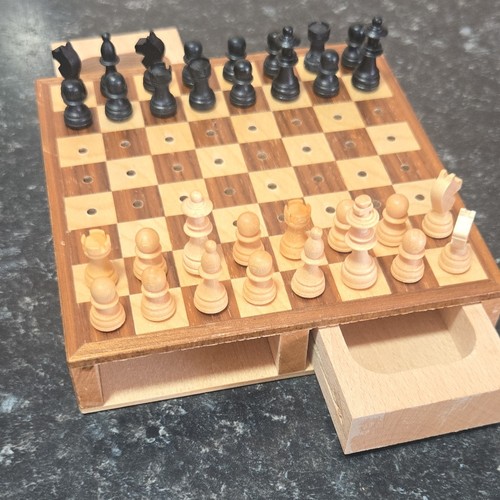 Wooden chess set - wooden, with