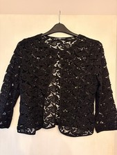 Vintage Black Lace Cardigan