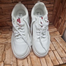 NEW HELLO KITTY PLATFORM White Shoes UK 8 CG BC3