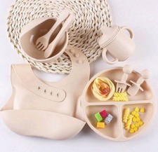 8pcs Baby Silicone Tableware