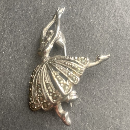 Vintage marcasite ballerina - vintage,