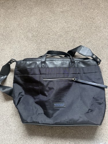 Versace black nylon logo - versace,