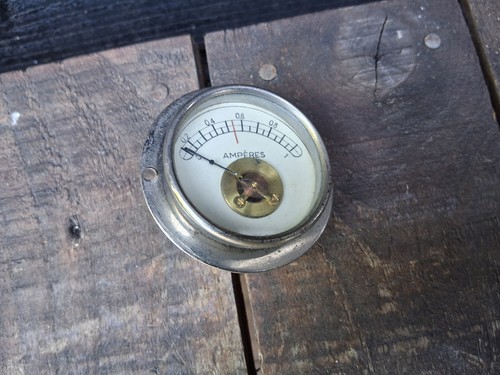 Vintage amperes meter free - free, p&p