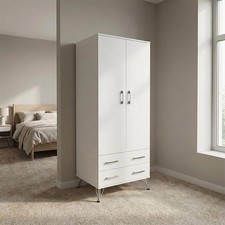 Matt White 2 Door 2 Drawer
