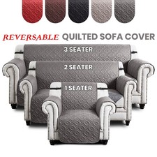 Quilted reversible sofa slip - reversible,