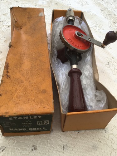 Vintage stanley 803 hand drill - stanley,