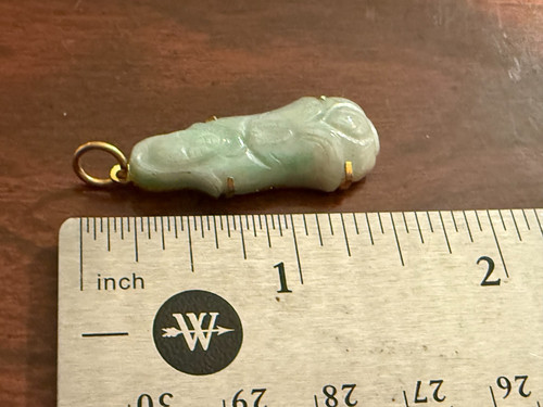 Jade guanyin buddha pendant - guanyin,