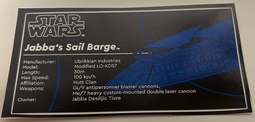 Star wars ucs display sticker - wars,