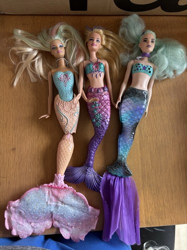 Set barbie mermaid - 3, dolls