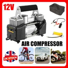 Heavy Duty Electric Car Tyre Inflator Pump 150PSI Twin Cylinder Air Compressor