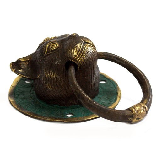 Brass door knocker - -, cats