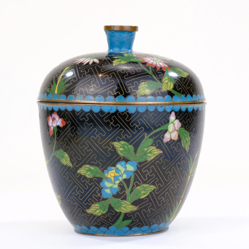 Chinese cloisonne enamel moon - chinese,