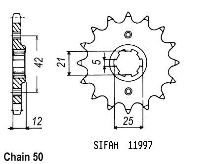 Yamaha 400 sprocket - 82,