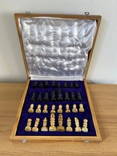 Carved Chess Set Soap Stone