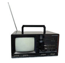 Goodmans Quadro 900 5" TV with AM/FM Radio & Cassette Player Used - Tape Faulty