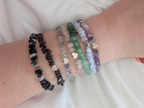 Handmade gemstone bracelet - handmade,
