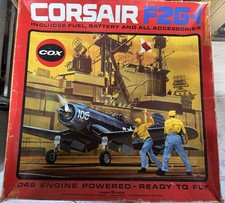  Vintage Boxed Cox Corsair Gas Powered Control Line Aeroplane