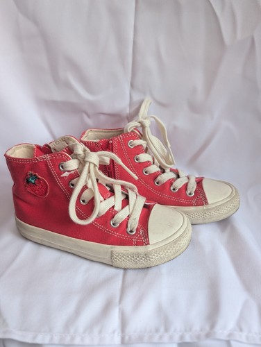 Red next children high top - red,