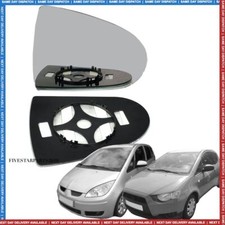 Right Driver side wing mirror glass for Mitsubishi Colt 2004-2012