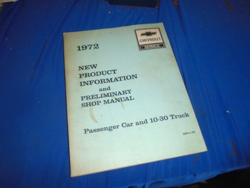 1972 chevrolet new - , product