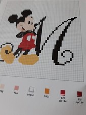 Mini Disney Mickey Mouse & Lumière Design  cross stitch chart only / DF