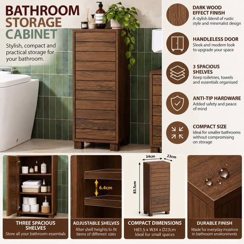 Bathroom storage cabinet slim - cabinet,
