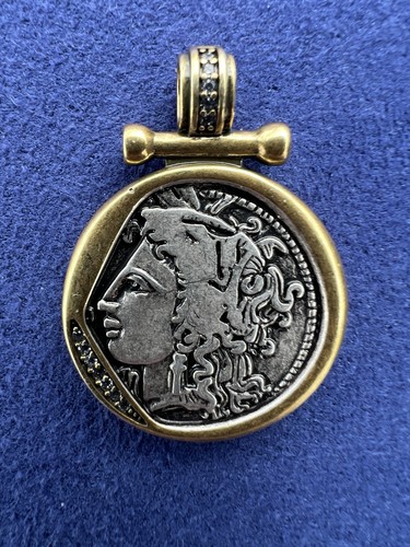 Vintage style coin pendant - vintage,
