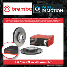 2x Brake Discs Pair Vented