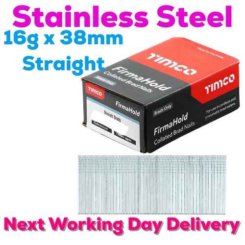 38mm 16g straight brad - 38mm,