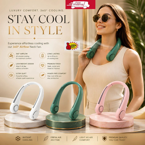 Neckband fan bladeless lazy - neckband,