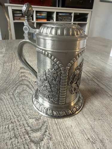 Vintage pewter lidded - lidded, beer