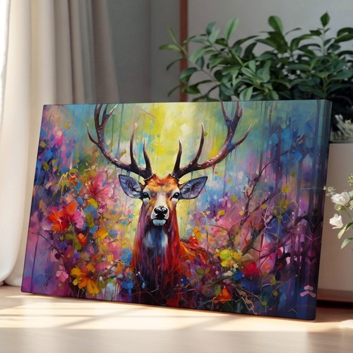 Stag deer expressionism - stag,