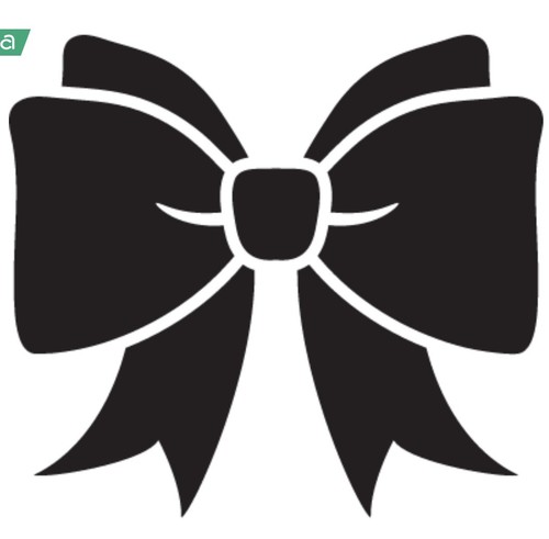 Bow vinyl decal - bow,