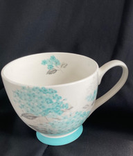 TWO x PORTOBELLO by INSPIRE Blue Floral LARGE MUGS Bone China