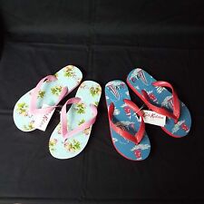 Childrens Cath Kidston Beach Casual Printed Flip Flops Sandals (PAST DESIGNS)