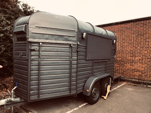 Vintage horsebox rice trailer - rice,