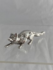 Sterling Silver Fox 1973 London MR FOX Silver Animal MINIATURE Superb Detail