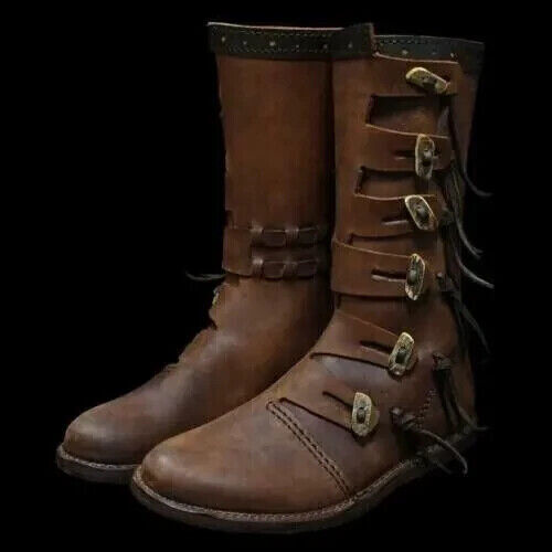 Medieval leather boots - medieval,