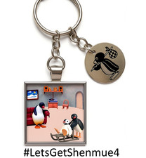 Pingu penguin figure - figure, keyring
