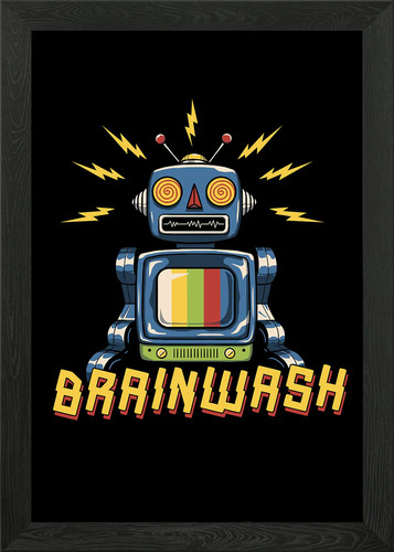 Brainwash framed wall art - mr.,