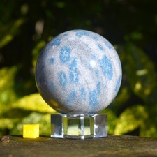 Granite sphere azurite in - k2,