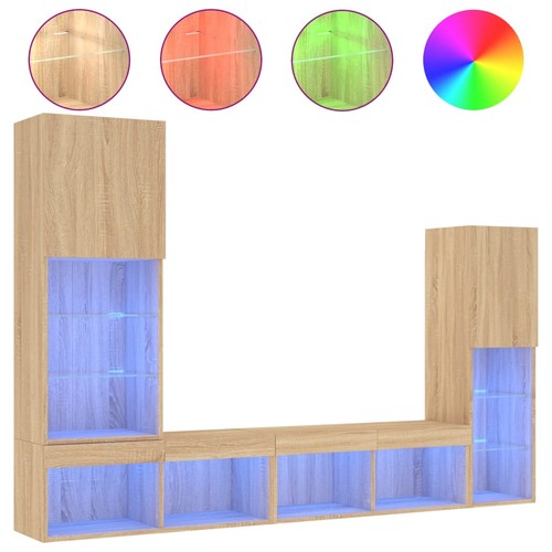 Wall units piece with - with, led
