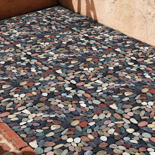 Interlocking stone decking - x,