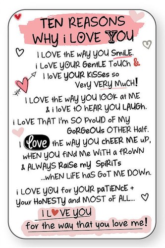 Reasons why love you - 10,