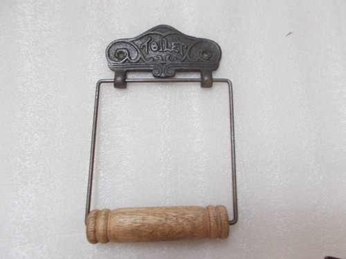 Toilet roll holder cast iron - roll,