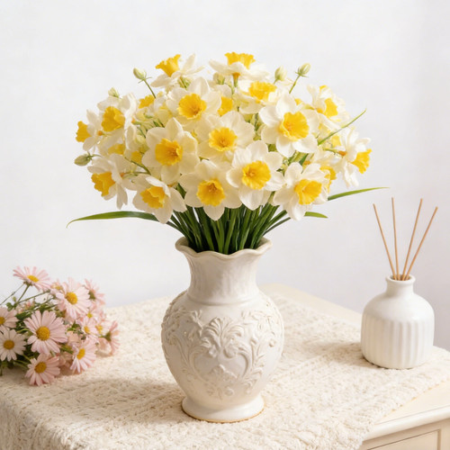 Artificial daffodil flowers - daffodil,