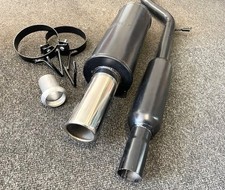 PEUGEOT 106 MK1 2" (50MM) TWIN BOX MILD STEEL EXHAUST SYSTEM 3"SS TIP