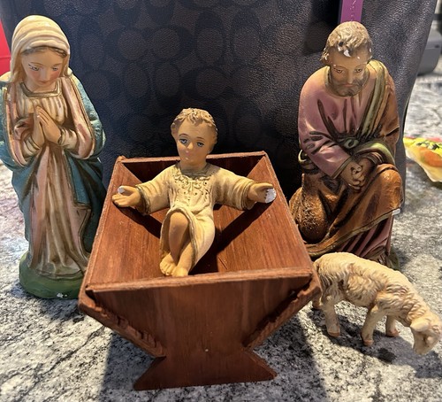 Vintage piece nativity set - 5,