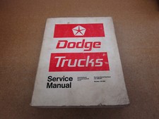 1972 Dodge truck pickup D W 100 200 300 shop service wiring manual ORIGINAL